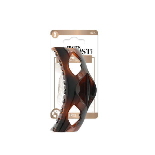 FRANCK PROVOST Brown Thick Hair Clips - 1 Unit
