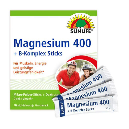 Sunlife Magnesium 400 + B-Complex Sticks