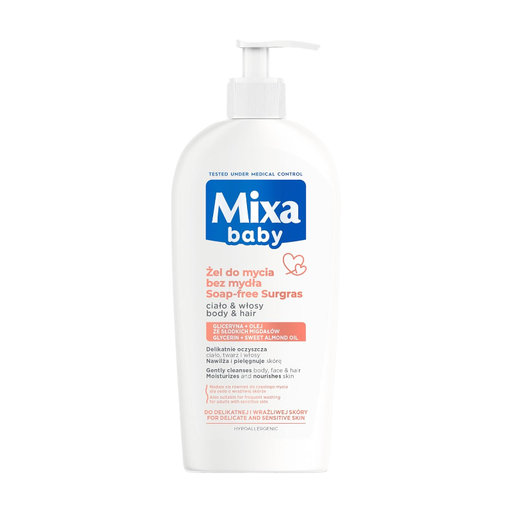 Mixa Baby Gentle Shampoo And Bath Liquid 2 In 1 400ml