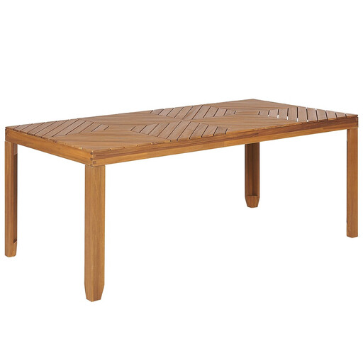 Beliani Akazienholz Gartentisch 180 x 90 cm BARATTI