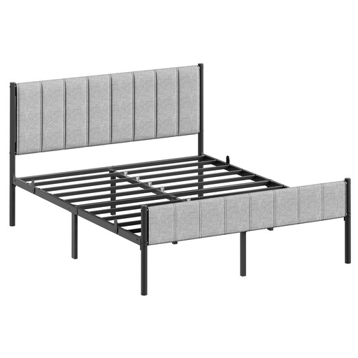 Ochama Double Bed Frame, 207 x 161.5 x 104 cm Metal Platform Bed