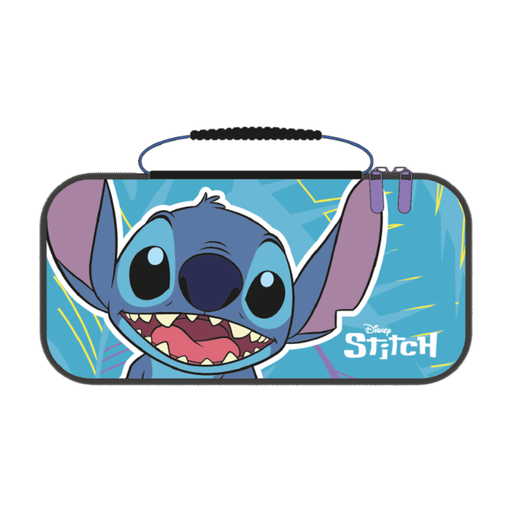 Housse de protection Cerdá Disney Lilo & Stitch pour Nintendo Switch 2 - Rangement accessoires & 8 jeux - Design Stitch Happy - Bleu