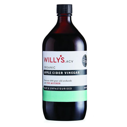 Willy's Organic Apple Cider Vinegar Original Digestive Support Liquid - 1000ml