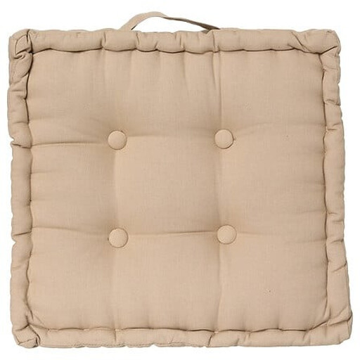 Bodenkissen 40 x 40 x 8 cm Leinen