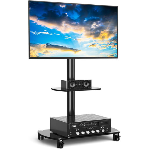 Mobile TV Stand on Wheels for 32-70 Inch TVs
