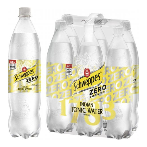 Schweppes Tonic Water Ohne Zucker 6x1.25L