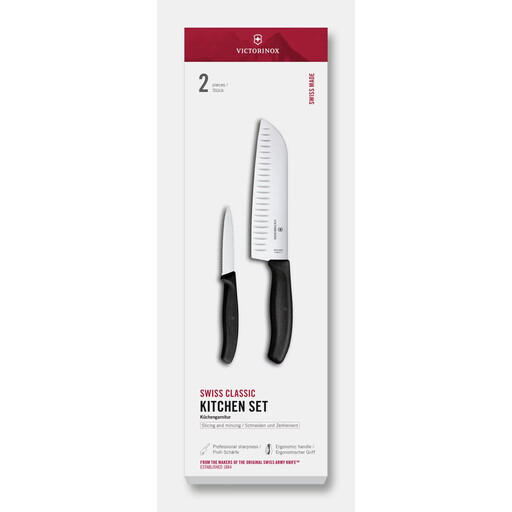 Swiss Classic Kitchen Set 2-Piece Black Gift Box
