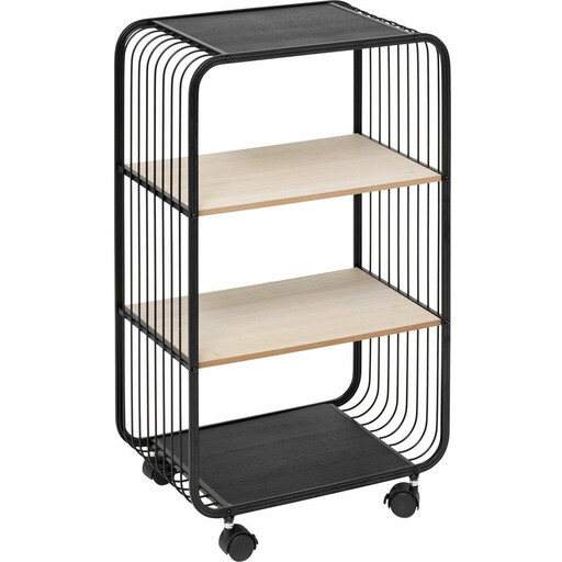 5five 3-Tier Rolling Shelf Unit