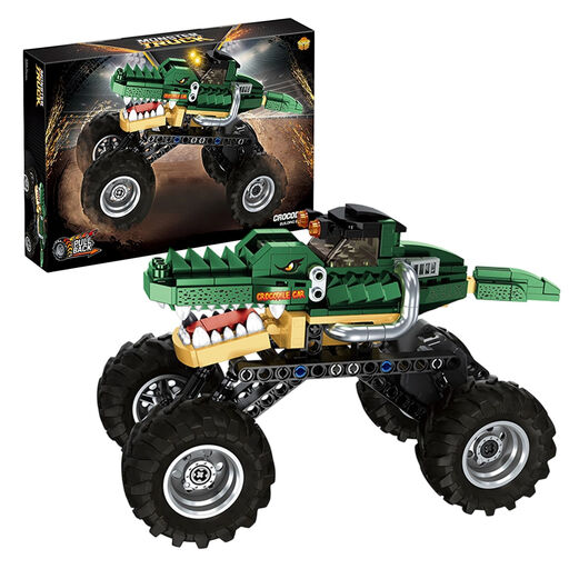 Monster truck en blocs de construction