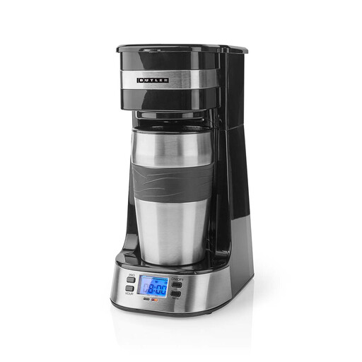 配备保温杯的 Butler Single-Serve Coffee Maker