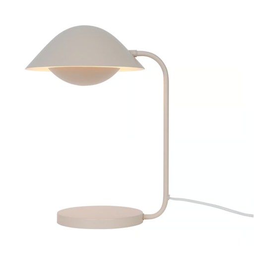 Lampe de table Freya beige en métal
