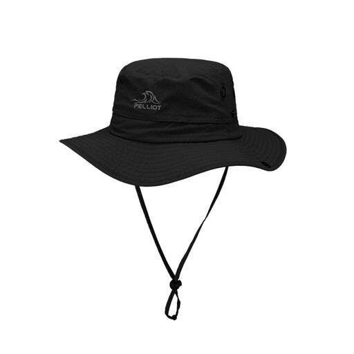 PELLIOT fisherman outdoor hat, black, unisex, for camping and travel, waterproof and durable