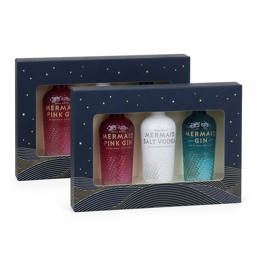 Mixed Trio Gift Set with mini gin and vodka bottles