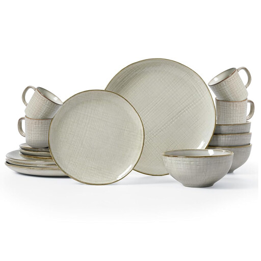 Richmount Moonlight Series Dinnerware Set - 12-Piece Ceramic Set for 4 People