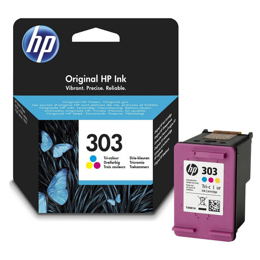 Genuine HP 303 Tri-colour Ink Cartridge (T6N01AE)
