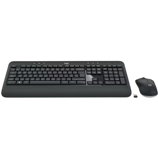 Logitech MK540 Advanced Wireless Keyboard & Mouse Combo, Full-Size QWERTZ, 2.4GHz Unifying USB, 36-Month Battery, Black (German Layout)