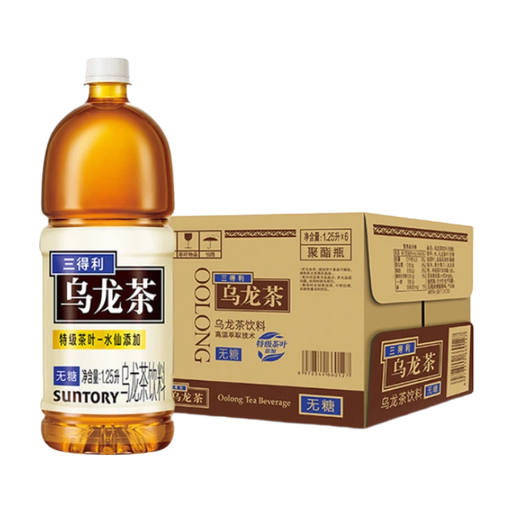 三得利乌龙茶零糖 1.25L x 6 瓶