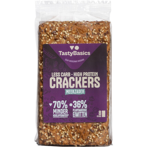 TastyBasics Crackers Multiseed 8 stuks