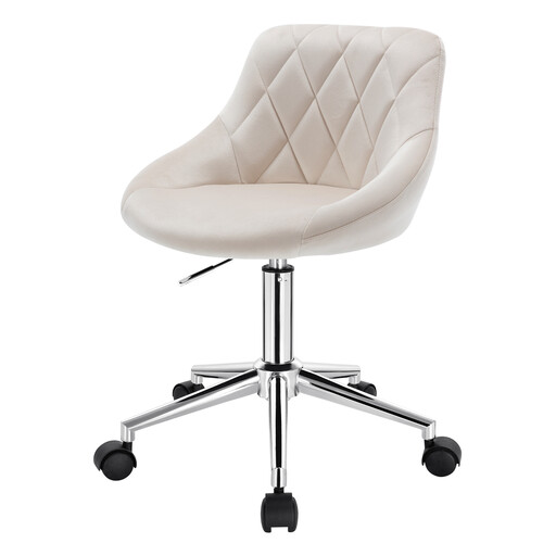 EUGAD Adjustable Height Office Stool, Swivel Stool with Wheels
