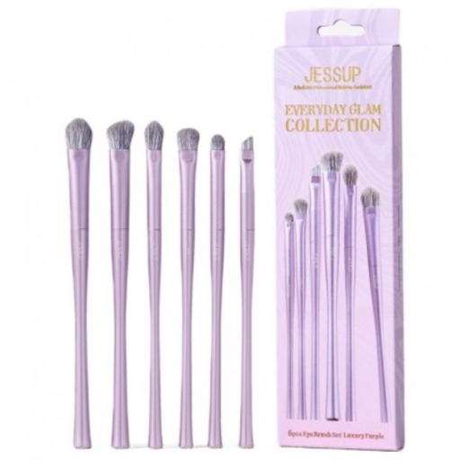 Jessup Luxury Purple Eye Brush Set T516
