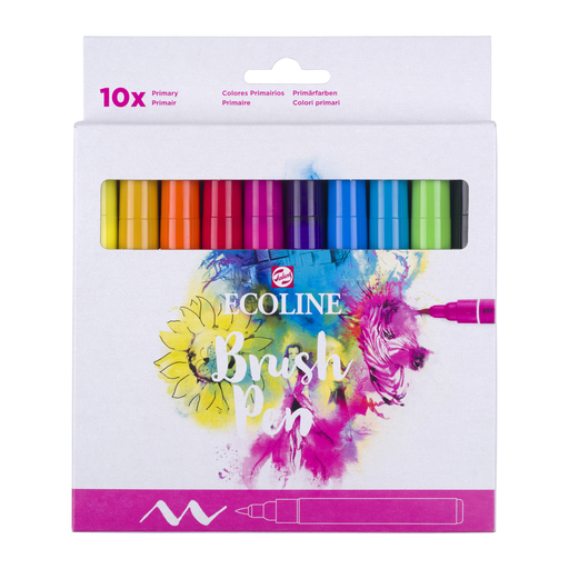 Ecoline Brush Pen Primary Set – 10 Colors