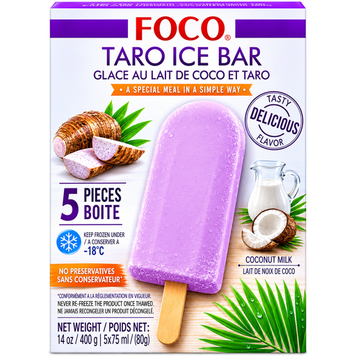 Foco Ice Cream Bar Taro 5x80g