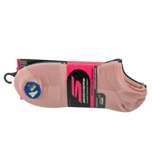 Skechers Microfiber No-Show Socken für Damen im 3er-Pack