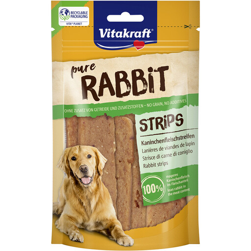 Vitakraft Pure Rabbit Strips Kaninchenfleisch-Streifen