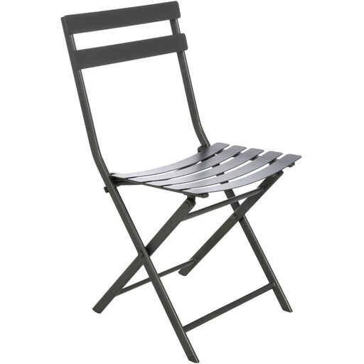 Hesperide Greensboro Folding Chair - Graphite, Foldable
