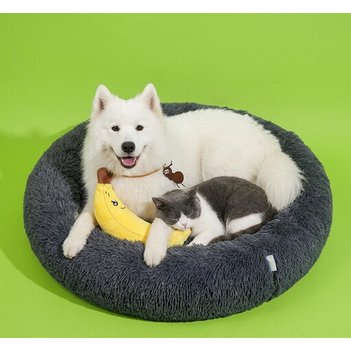 Panier de cage apaisant JOYFURNOS en peluche douce, 120 cm