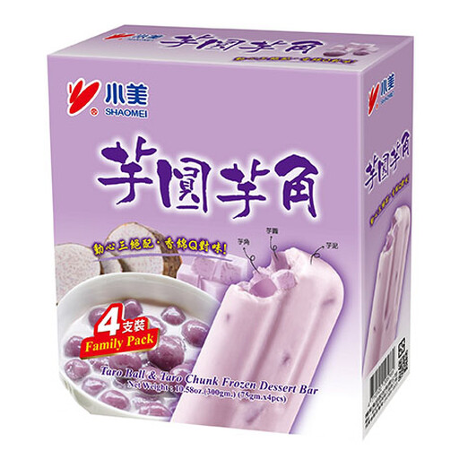 SHAOMEI Taro Ball & Taro Chunk Frozen Dessert Bar