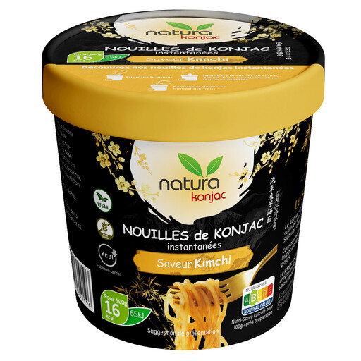Natura Konjac Cup Noodles, Korean-Style Kimchi Flavour, 162g