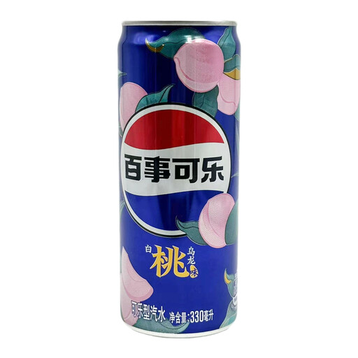 PEPSI White Peach Oolong Flavoured Cola 330ml