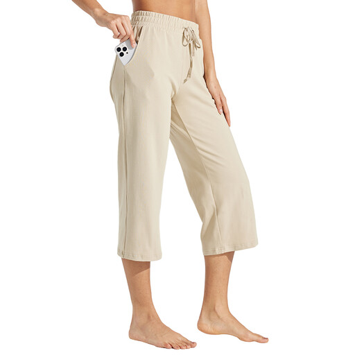Willit Women's Cotton Yoga Capri