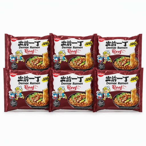 NISSIN Demae Ramen Beef 100 g (6-Pack)