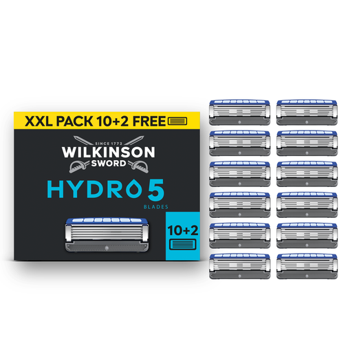 12 Wilkinson Sword Hydro 5 men's razor refills