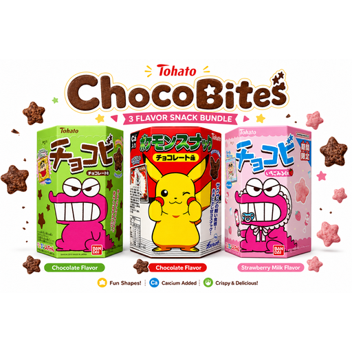 Tohato ChocoBites three-flavour snack bundle
