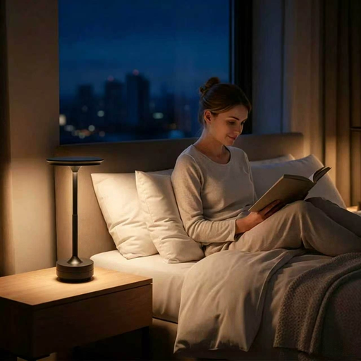 Nachttischlampe Kabellos Tischlampe Akku - LED Tischleuchte Touch Dimmbar