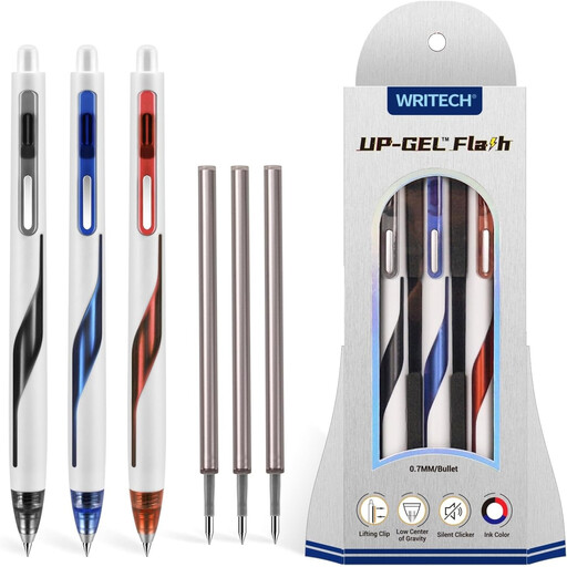 WRITECH Retractable 0.7mm Gel Pens