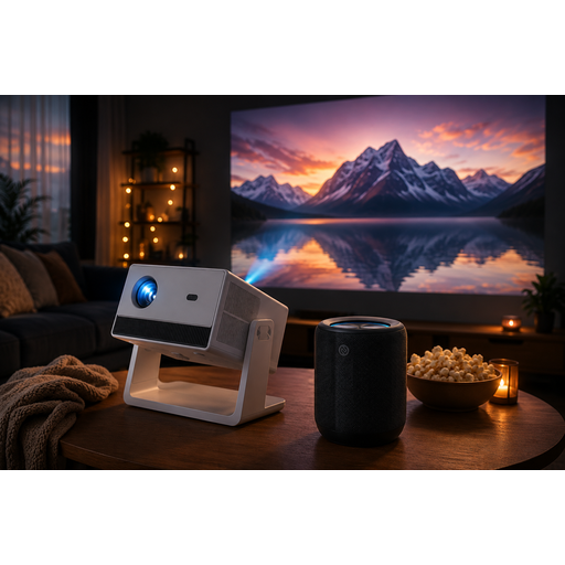 Xiaomi Mini Speaker + FunFlix Smart Projector Entertainment Bundle