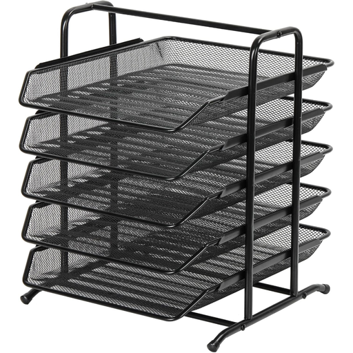 Senhoglb 5 Tier A4 Mesh in Tray in black
