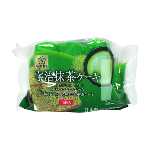 Sakuraseika Uji-Matcha Cake 3pieces 120g