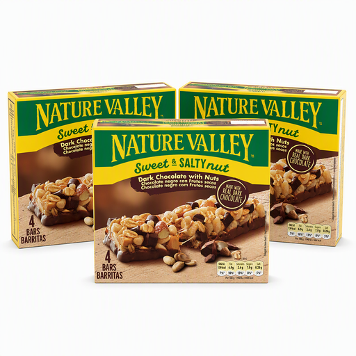Nature Valley Sweet & Salty Nut Dark Chocolate 3 x 4 x 30g pack