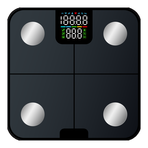 Smart Body Fat Scale with LED Color Display