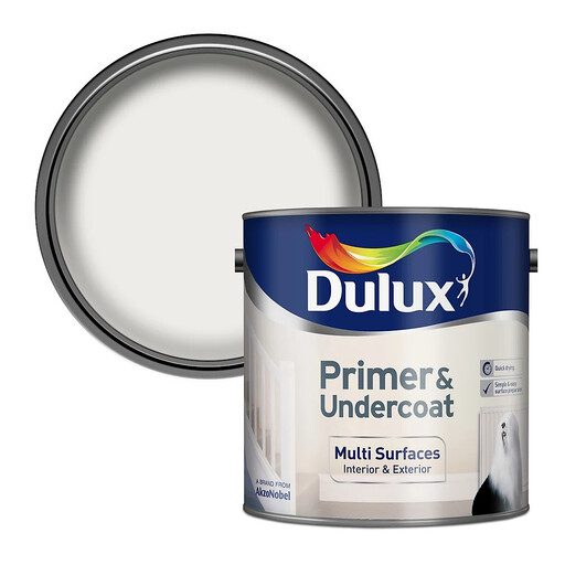 Dulux Multi Surface Primer Undercoat Paint White 2.5L