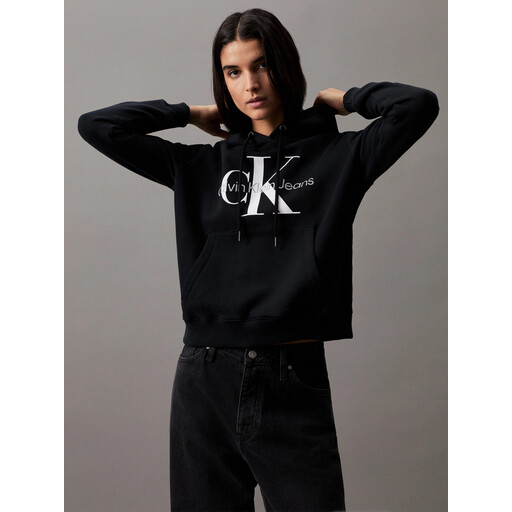 Calvin Klein CORE MONOLOGO HOODIE CK Black Women XL