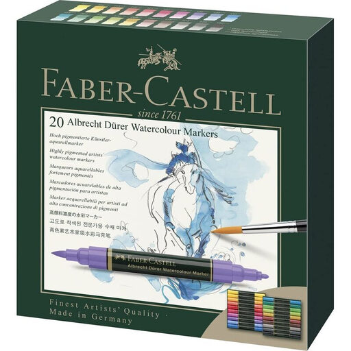Faber-Castell Watercolour marker A.Dürer 20ct wallet