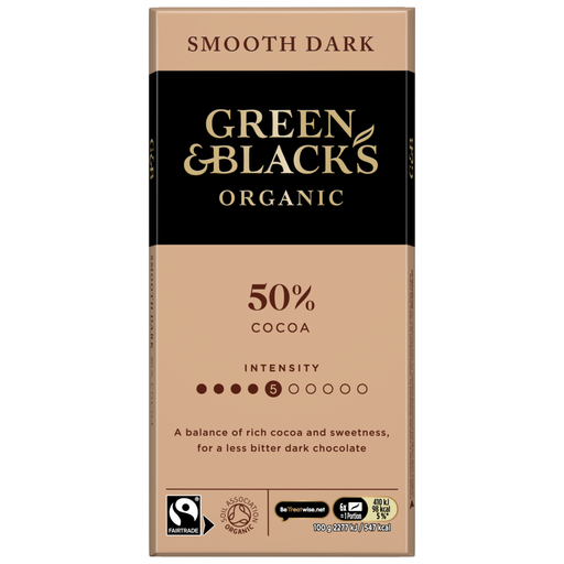 Green & Black's Smooth Dark Chocolate 50% Cocoa