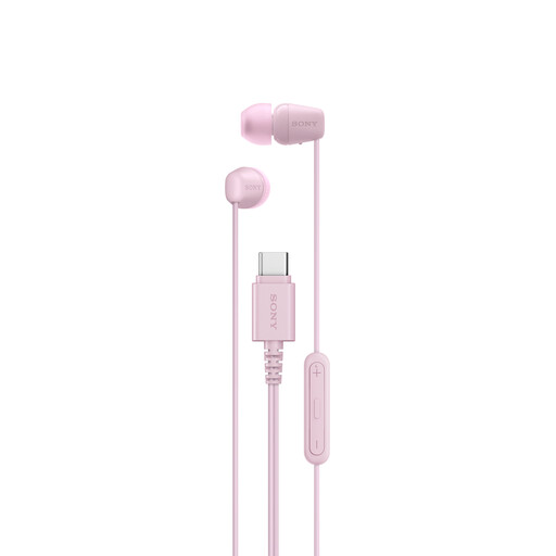 Sony IER-EX15C USB-C wired earbuds in pink