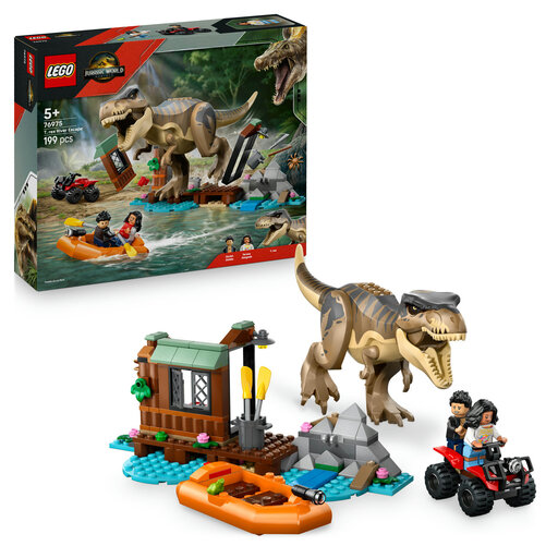 LEGO Jurassic World 76975：霸王龙越狱、机库与船只